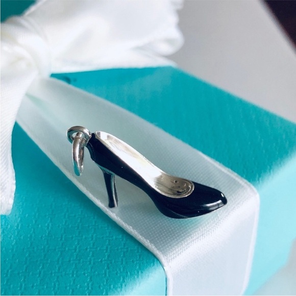 🎅Tiffany & Co. High Heel Charm Blue Enamel Bottom - Picture 8 of 11